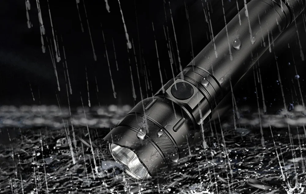 Lanterna LED neagra 217 x 50 x 37,5 mm, 20W, 1350 lumeni, raza 191 m, 5 moduri iluminare, IP43 [4]