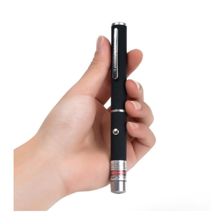 Laser pointer cu unda verde, putere mare, tip stilou - Negru [3]