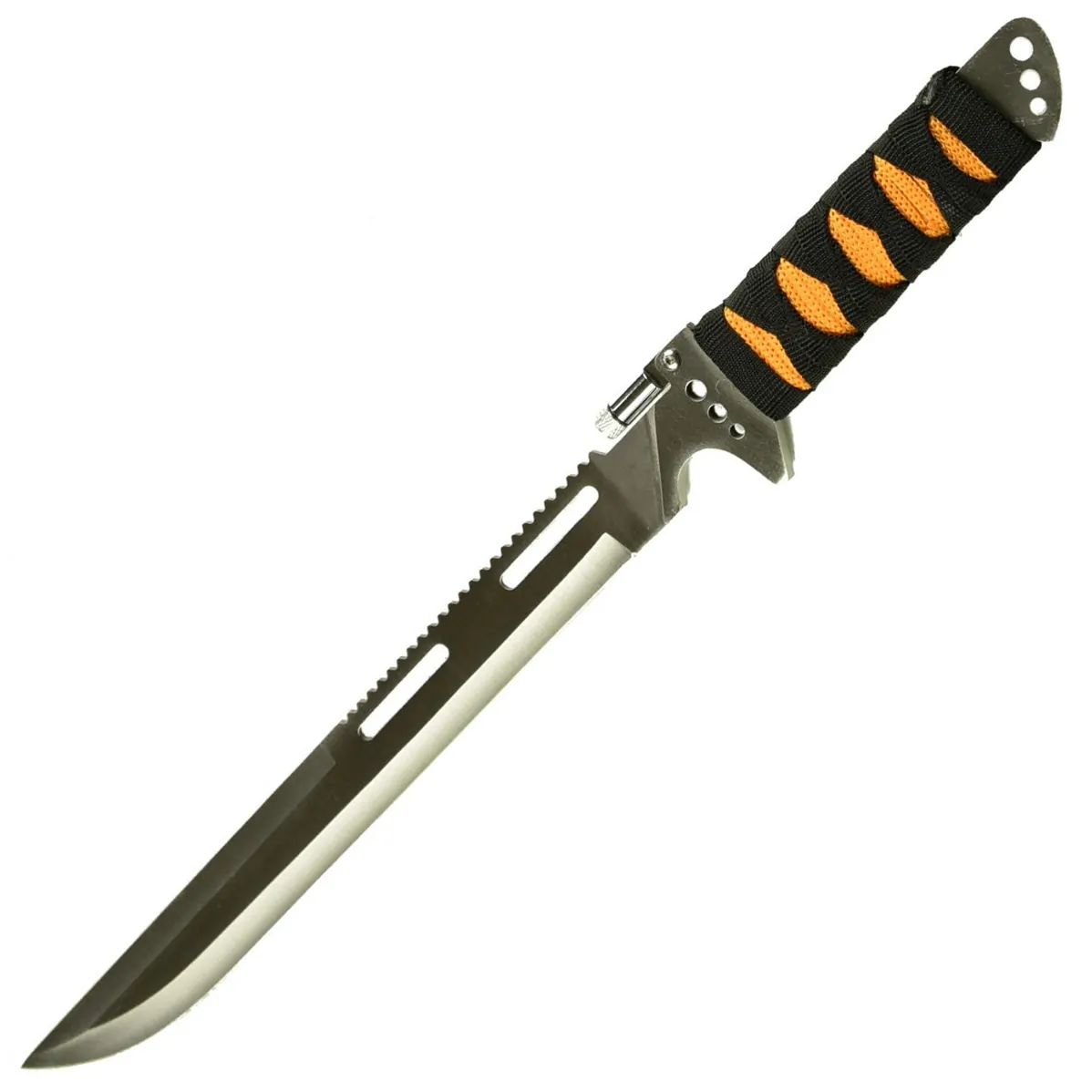 Maceta argintie 48 cm cu lama lunga 35 cm, grosime 3 mm, tais neted si zimtat [2]
