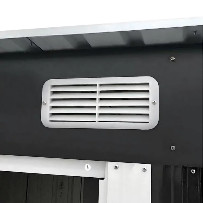 Magazie de gradina gri 126 x 238 cm, inaltime 181 cm, otel galvanizat, tabla galvanizata [2]