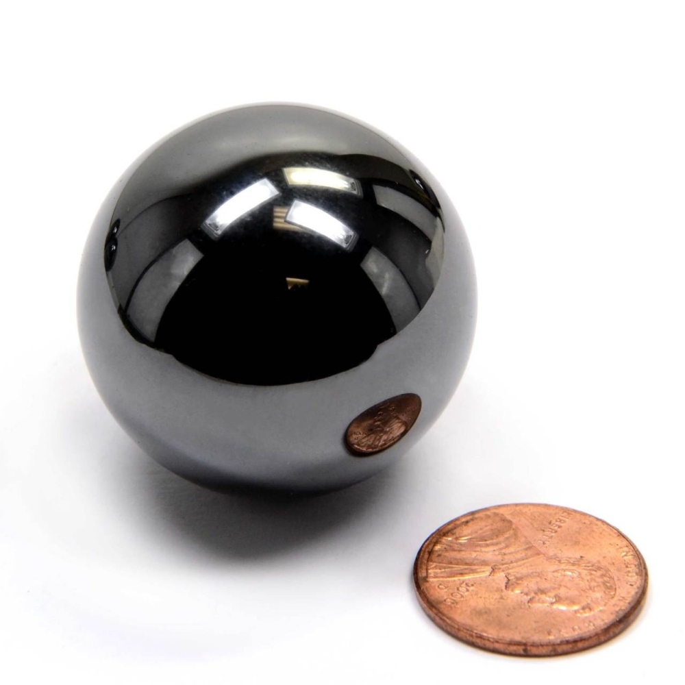 Magneti sferici ceramici antistres, bila neagra lucioasa, set 2 bucati, diametru 18 mm [4]