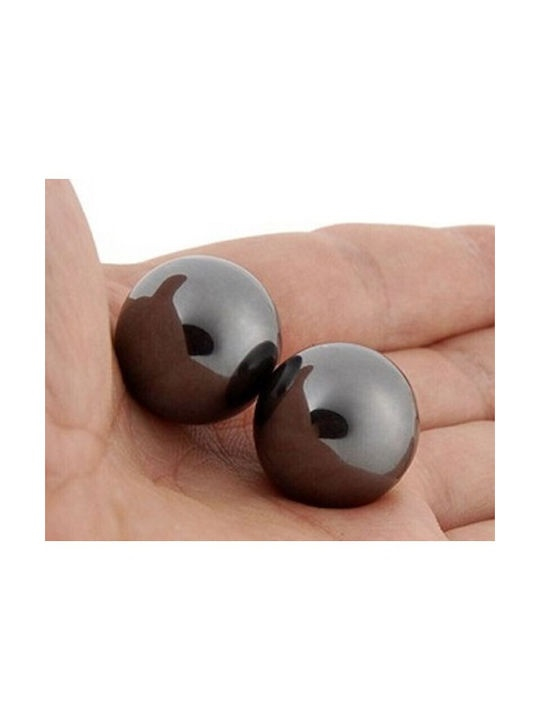 Magneti sferici ceramici antistres, bila neagra lucioasa, set 2 bucati, diametru 24.5 mm [3]