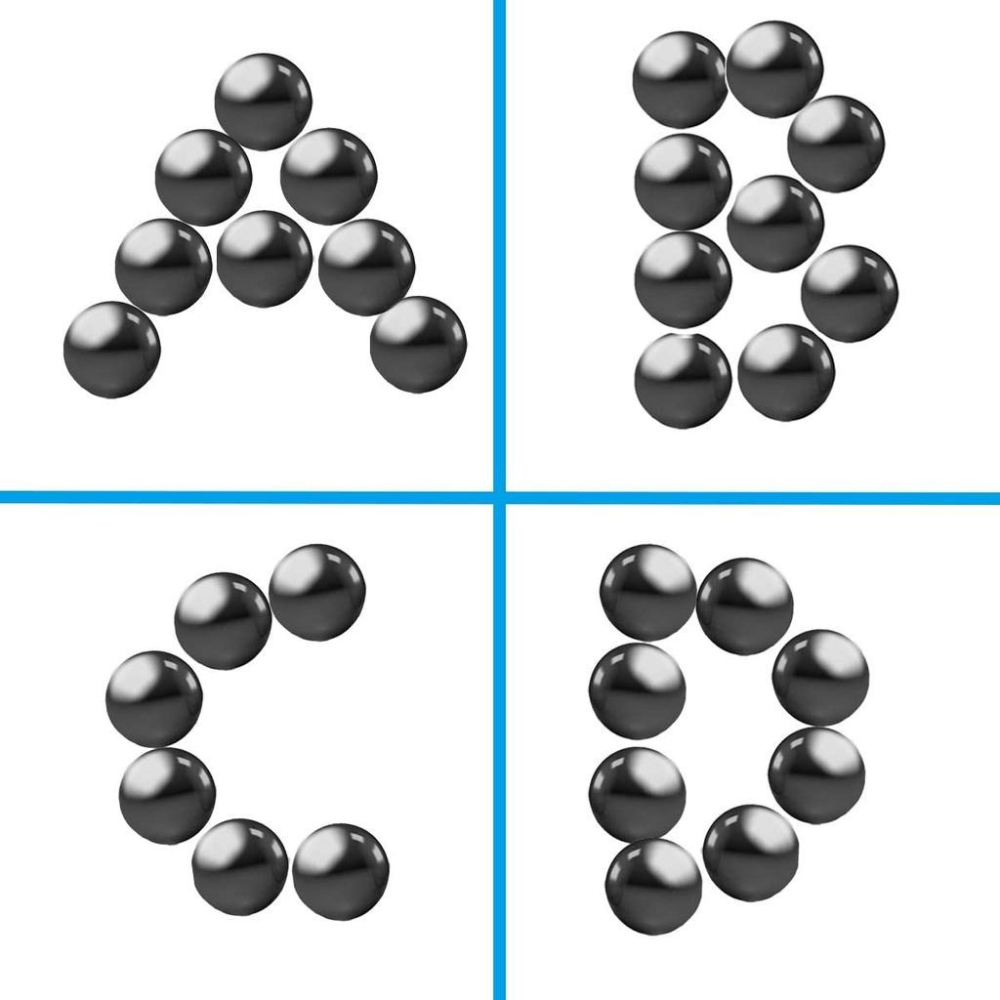 Magneti sferici ceramici antistres, bila neagra lucioasa, set 6 bucati, diametru 24.5 mm [6]