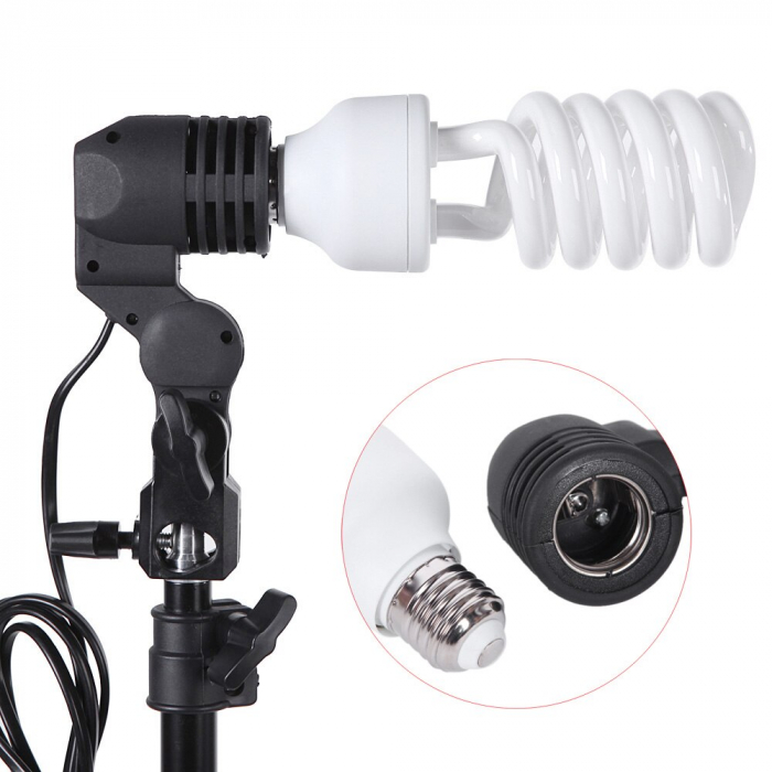 Kit studio,foto,lumini,3 umbrele,suport fundal 2x3m,3 panze fundal multicolore + 3 becuri 45W [5]