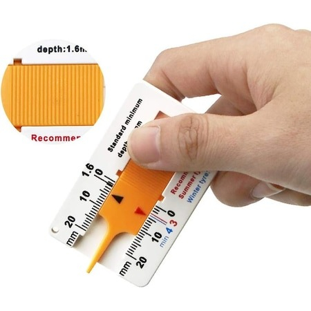 Set 4x Manometru dispozitiv de masurat anvelope, din plastic, 42-65 mm [2]