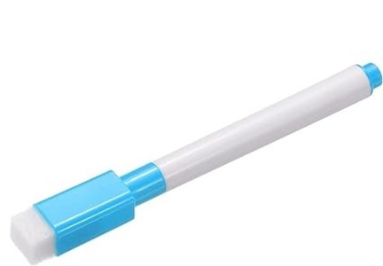 Marker cu stergere uscata scriere universala pentru diverse table, varf negru, culoare capac albastru [4]