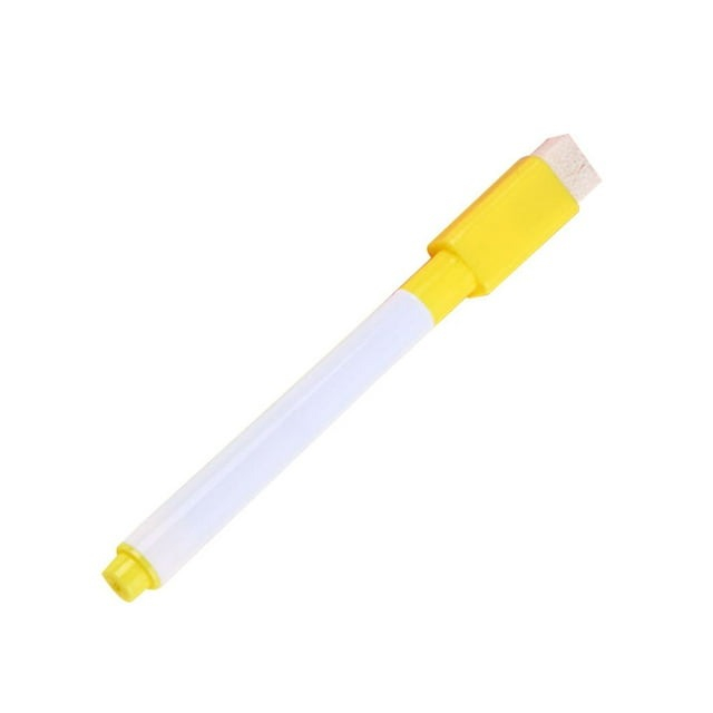 Marker cu stergere uscata scriere universala pentru diverse table, varf negru, culoare capac galben [2]
