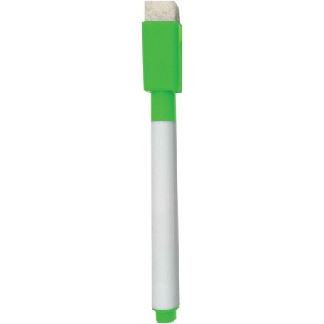 Marker cu stergere uscata scriere universala pentru diverse table, varf negru, culoare capac verde [3]