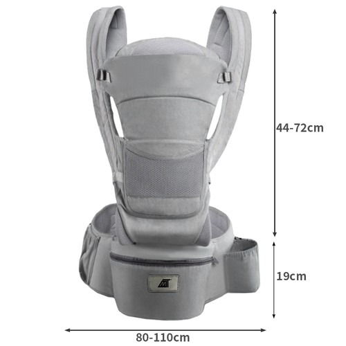 Marsupiu ergonimic,multifunctional pentru bebelusi,15in1,greutate maxima 25 kg - Gri [2]