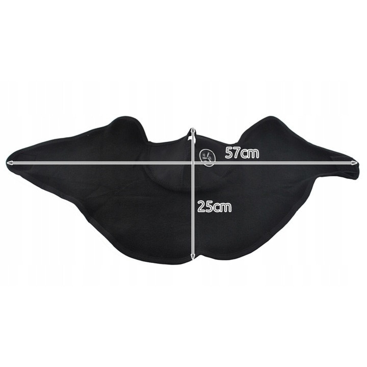 Masca termica  - pentru ski, motor, scooter, protectie pentru gat, fata si urechi, 57x25cm, negru [5]