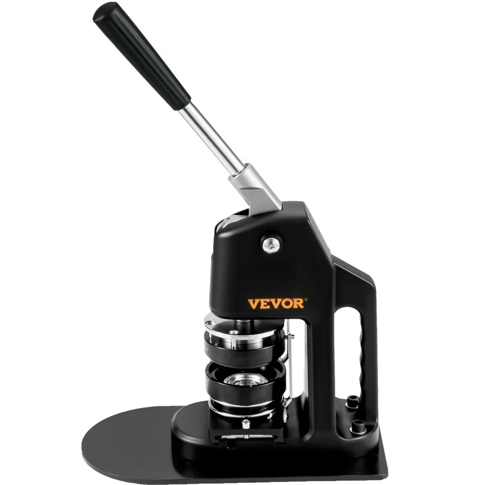 Masina 2 in 1 de facut insigne, include matrite 32 mm si 58 mm, kit complet 500 piese, maner ergonomic, ideal pentru branding, scoli, ateliere creative si proiecte DIY [11]