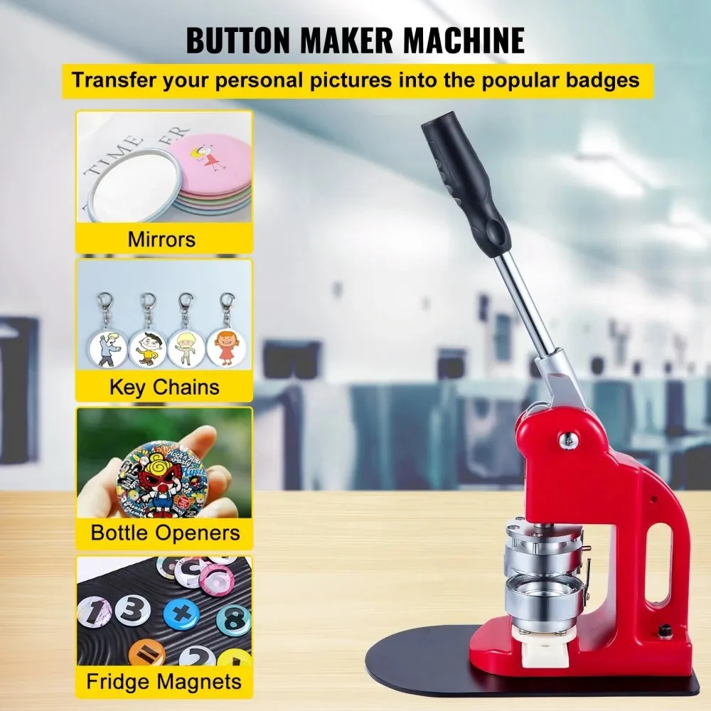 Masina profesionala pentru confectionarea insignelor 75 mm, presa manuala cu matrita inclusa, kit complet 200 componente, pentru ecusoane personalizate, promotii si evenimente [9]