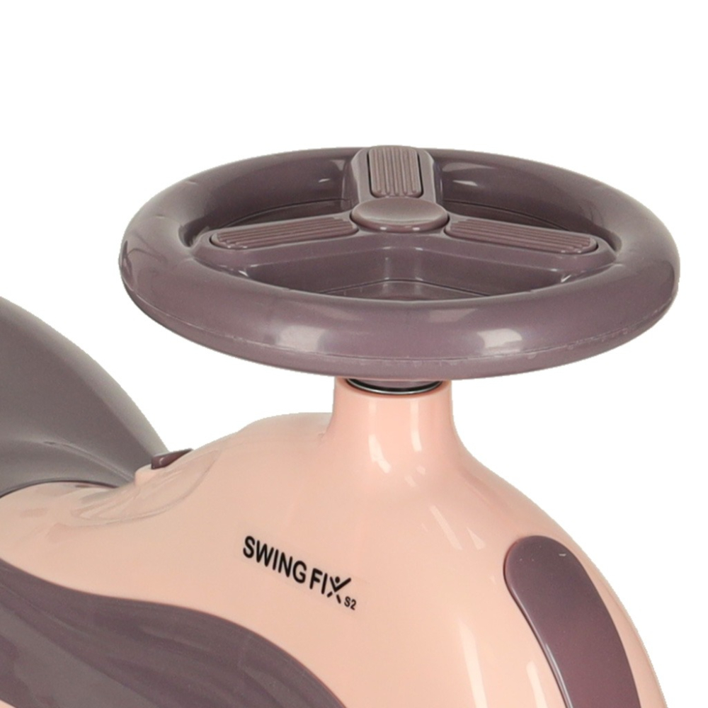 Masinuta pentru copii, fara pedale, maner ghidare, greutate maxima suportata 100 kg, 90 x 74 x 31.5 cm, roz [6]