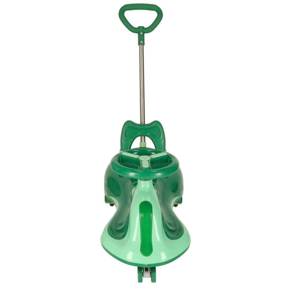 Masinuta pentru copii, fara pedale, maner ghidare, greutate maxima suportata 100 kg, 90 x 74 x 31.5 cm, verde [10]