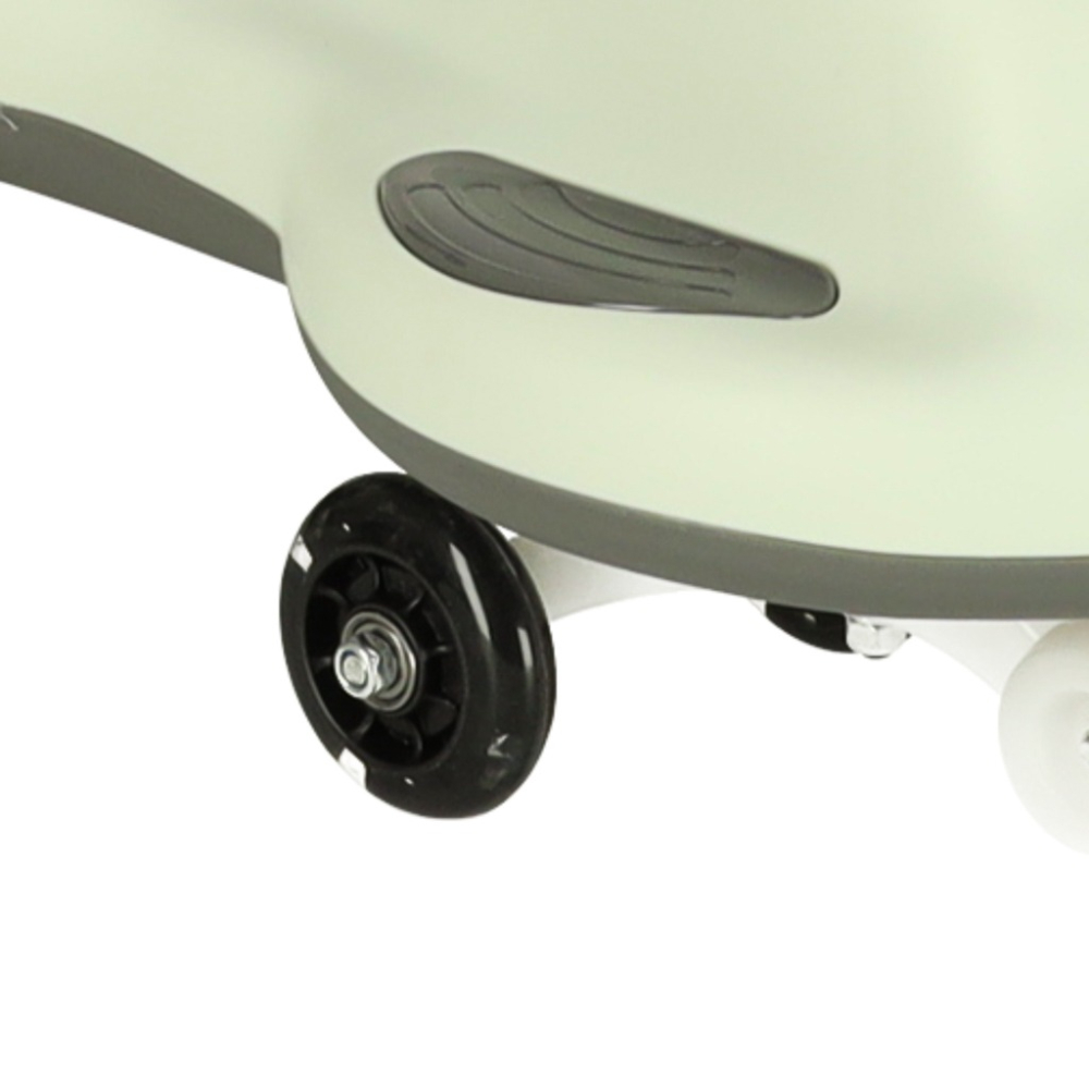 Masinuta pentru copii, fara pedale, maner ghidare, greutate maxima suportata 65 kg, 75 x 65 x 28 cm, model unicorn, gri [7]