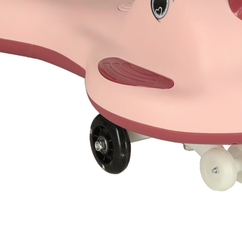 Masinuta pentru copii, fara pedale, maner ghidare, greutate maxima suportata 65 kg, 75 x 65 x 28 cm, model unicorn, roz [7]