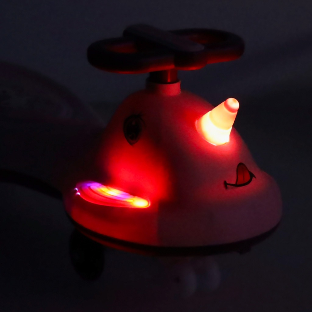 Masinuta pentru copii, fara pedale, maner ghidare, greutate maxima suportata 65 kg, 75 x 65 x 28 cm, model unicorn, roz [4]