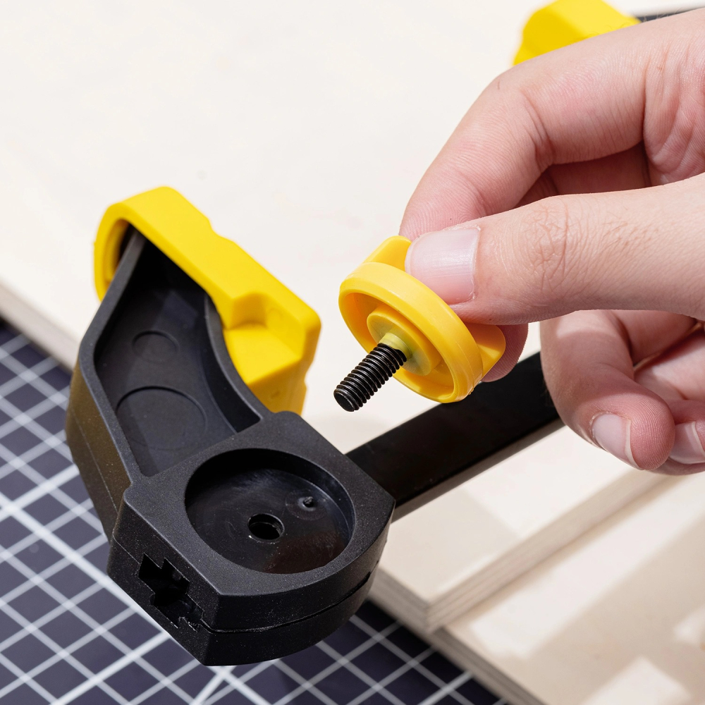 Menghina tamplarie, otel/cauciuc, 450 mm, prindere rapida, usor de utilizat, negru/galben [6]