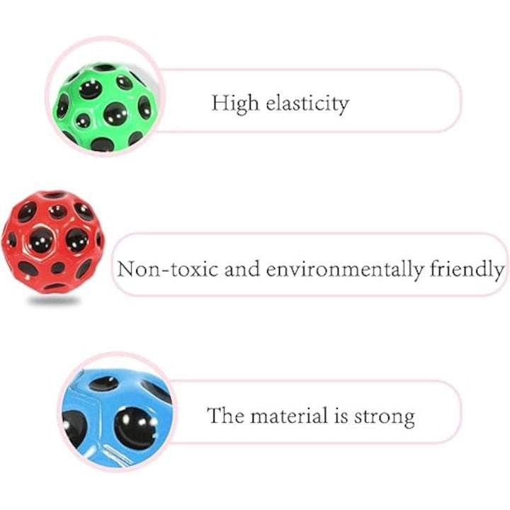 Minge antistres, saltareata, jucarie pentru copii, poliuretan, diametru 6.6 cm, elastica, rezistenta, verde [2]