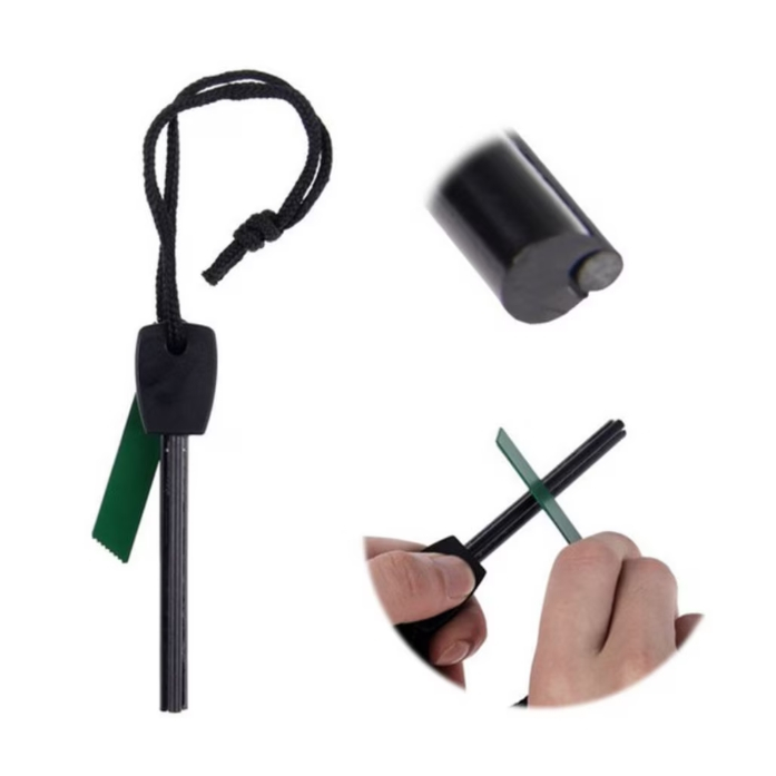 Mini aprinzator foc tip amnar, tija feroceriu si lama metalica, compact, cu siret, usor de utilizat [4]