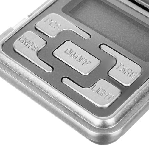 Mini cantar electronic de buzunar pentru bijuterii, monede si ingrediente, capacitate 500 g, precizie 0.1 g, 12 x 6 x 2 cm [6]