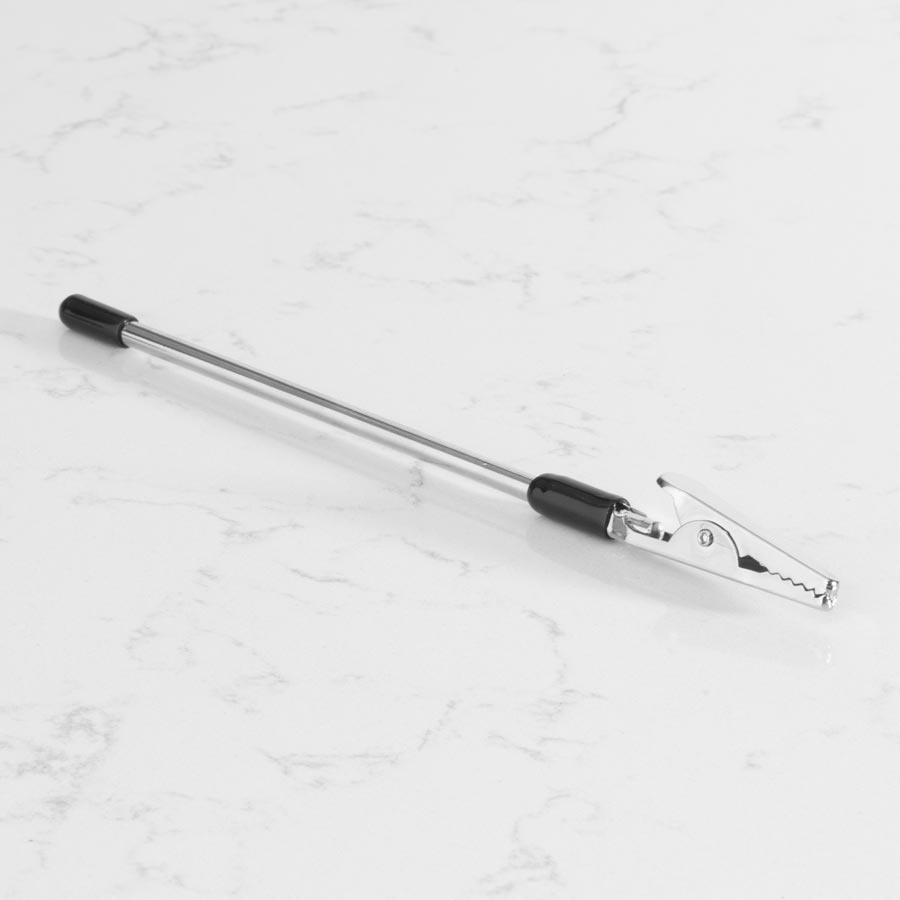 Mini clema pentru bijuterii, ajutor inchidere bratari, metal, anti-zgarieturi, argintiu, 15.5 cm [6]