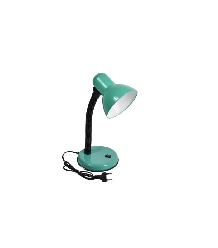 Mini lampa de birou cu talpa,soclu bec E27 - Verde