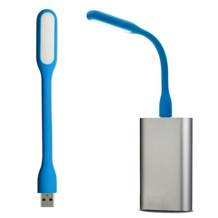 Mini lampa portabila,conectare USB,perfecta pentru birou - Albastru [5]