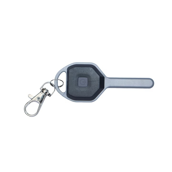 Mini lanterna, tip breloc, LED, plastic, 8.5 cm, gri [8]