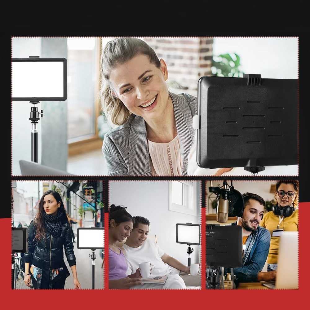 Mini panou Bi Color 160 LED, 4 filtre de culoare, alimentare USB, 2 filete universale 1/4 si 2 spatii pentru montare patina [6]