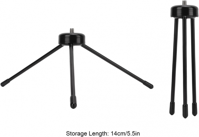 Mini stativ universal din metal cu filet universal 1/4,pentru suport telefon,selfie stick [6]