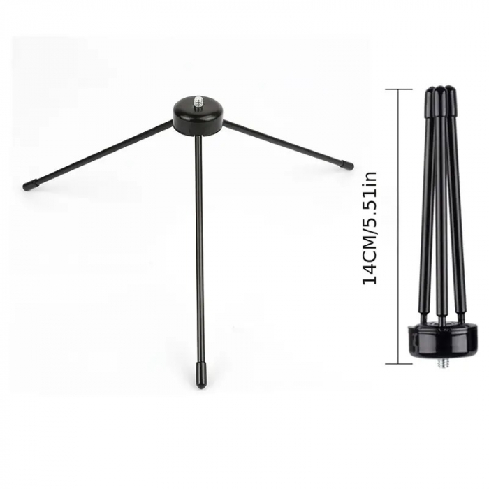 Mini stativ universal din metal cu filet universal 1/4,pentru suport telefon,selfie stick [2]