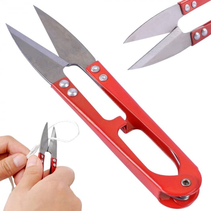 Mini taietor, foarfeca multifuntionala de croitorie, 10 cm lungime - Albastru [4]