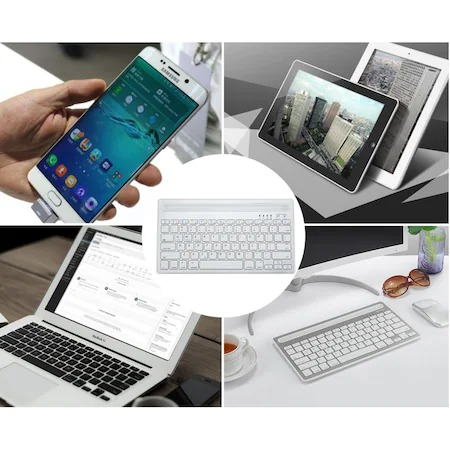 Mini Tastatura Wireless CK-03 Universala pentru Telefon, Tableta, Pc sau Tv, Suport Integrat [4]