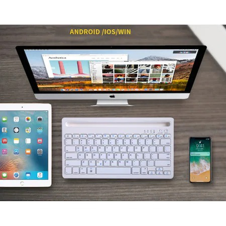 Mini Tastatura Wireless CK-03 Universala pentru Telefon, Tableta, Pc sau Tv, Suport Integrat [5]