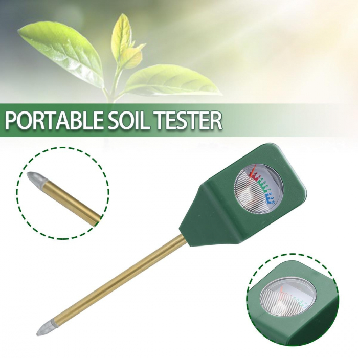 Mini tester sol Umiditate, 14 cm cu tija, dispozitiv ce va permite determinarea umiditatii solului [3]