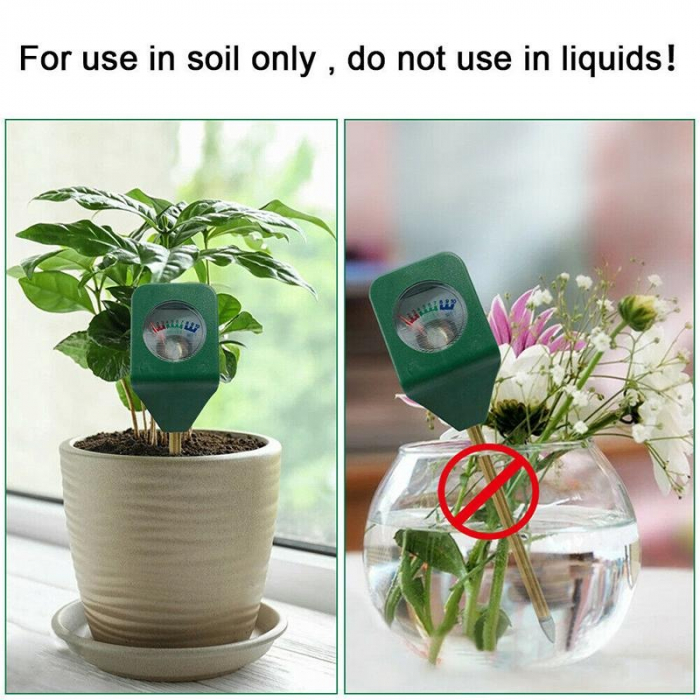 Mini tester sol Umiditate, 14 cm cu tija, dispozitiv ce va permite determinarea umiditatii solului [7]