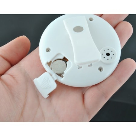 Mini timer, cronometru de bucatarie cu clema de agatat si magnet, diametru 6.5 cm - Alb [3]