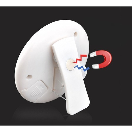 Mini timer, cronometru de bucatarie cu clema de agatat si magnet, diametru 6.5 cm - Alb [4]