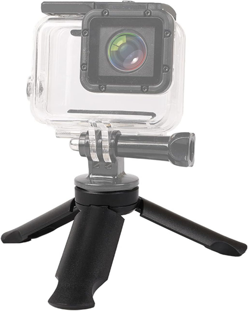 Mini trepied cu suport pentru telefon, prindere cu arc, rotire portret si landscape, montura 1/4 inch, suport stabil pentru vlogging, streaming si fotografie [5]