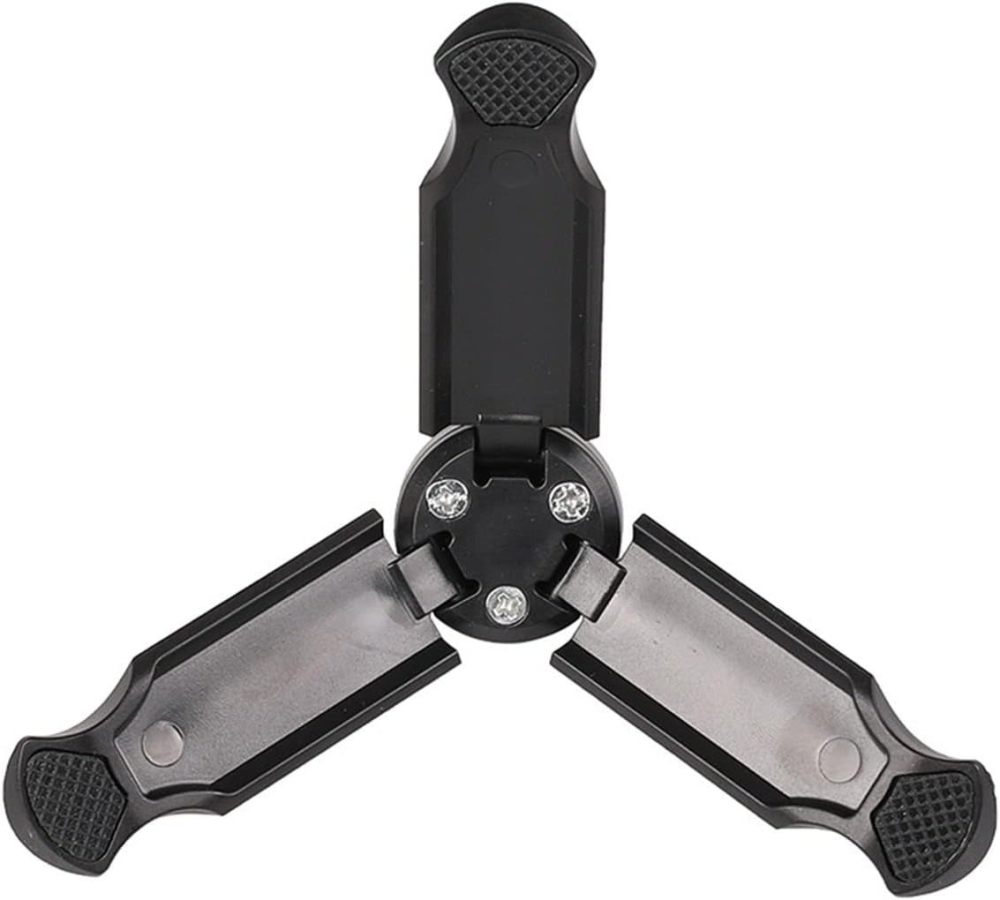 Mini trepied de birou pliabil, 8.5 cm inaltime, montura 1/4 inch, ABS rezistent, baza antialunecare, compatibil camera, webcam si telefon, negru [4]