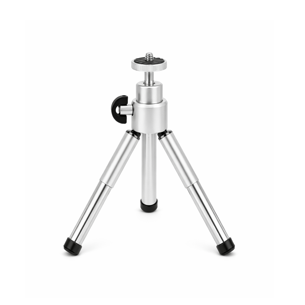 Mini trepied extensibil din aluminiu pentru telefon cu suport cu arc dublu si telecomanda Bluetooth, montura 1/4 inch, 13.5–19.5 cm [3]