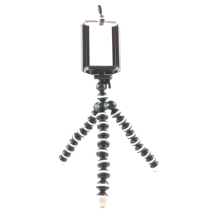 Mini trepied flexibil cu suport de telefon, filet universal 1 4 pentru telefon, camere, GoPro