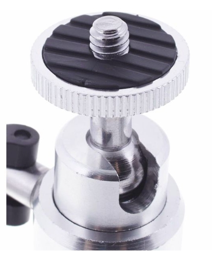 Mini trepied metalic reglabil pentru telefon si camera foto, montura 1/4 inch, inaltime 13.5-20 cm, suport stabil pentru fotografie, video, vlogging si streaming [5]