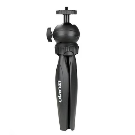 Mini trepied Ulanzi, universal filet 1/4,cap rotativ 360 grade cu suport pentru telefon - Negru [2]