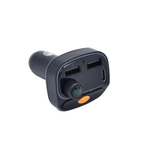 Modulator auto C15, 12-24V , FM cu bluetooth, 2 iesiri USB, 1x Type C - Negru [3]