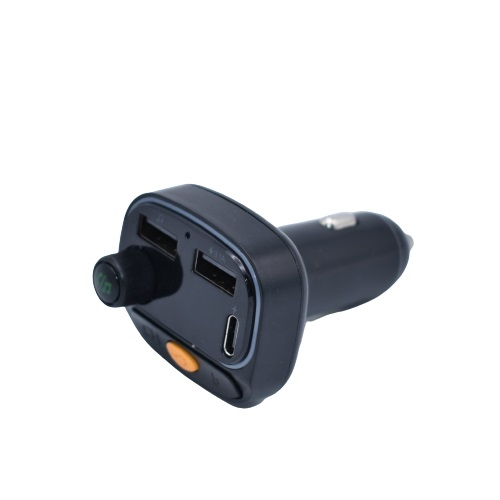 Modulator auto C15, 12-24V , FM cu bluetooth, 2 iesiri USB, 1x Type C - Negru [2]