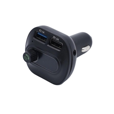 Modulator auto F06, 12-24V , FM cu bluetooth, 2 iesiri USB - Negru [2]