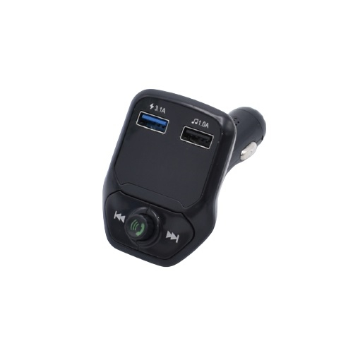 Modulator auto V01, 12-24V , FM cu bluetooth, 2 iesiri USB - Negru [2]