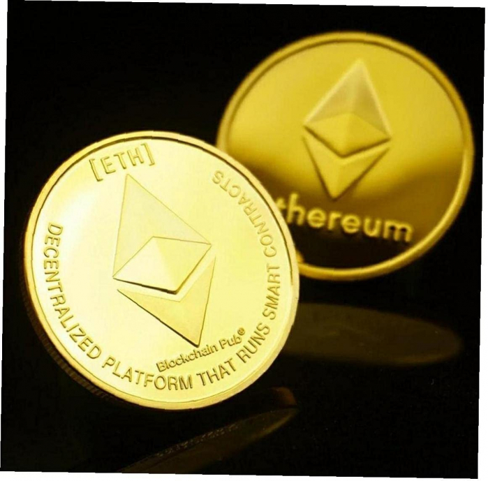 Moneda de colectie Ethereum, aurie [3]
